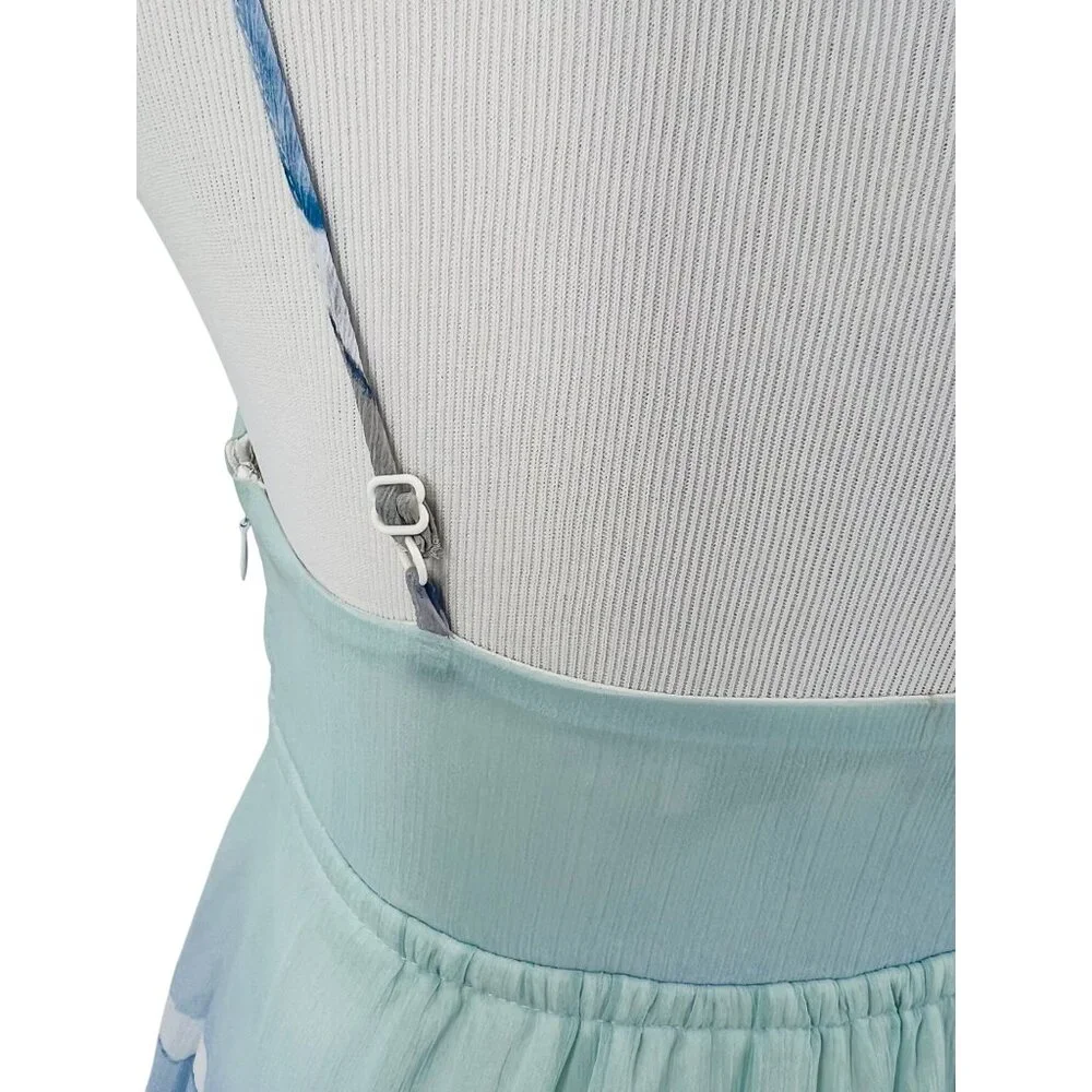 Lauren Conrad Pastel Watercolor Empire Waist Maxi Dress - Picture 9 of 14